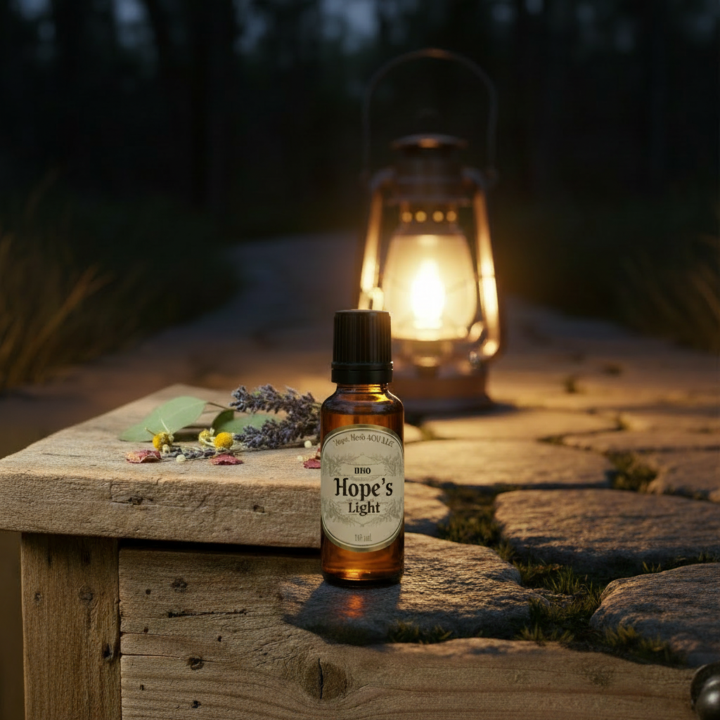 Hope's Light - original lantern composition with correct label