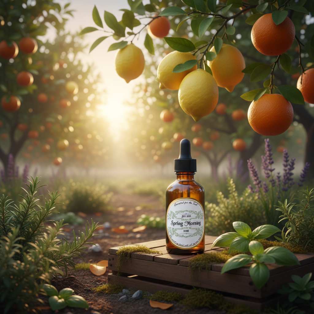 Spring Morning - Citrus Grove with Branded Bottle